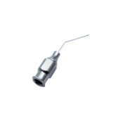 McIntyre Angled Anterior Chamber Cannula, 30ga, Blunt Tip, Angled 45 Degrees Shaft, 12mm Tip To Bend, Polished Finish, Overall Length 3/4" (20mm) E4395 24,1039E,K7-5170,E4395 24